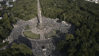 Luftbilder der Demonstration in Berlin am 28.08.2020