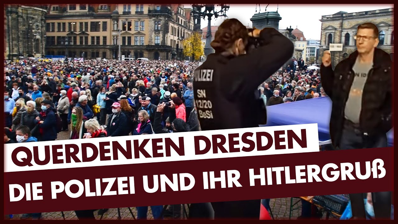 Querdenken Dresden: Polizei unterstellt Hitlergruß!