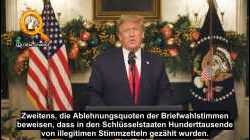 Donald Trump spricht klare Worte über den Diebstahl der Wahl