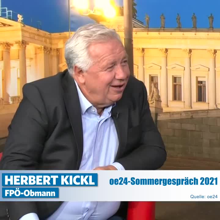 Ich bleibe ungeimpft - Das große oe24-Sommergespräch mit Herbert Kickl